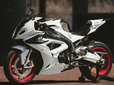Online 2017-2018 BMW S1000RR Motorcycle Fairings - White Faux Carbon Fiber Canada