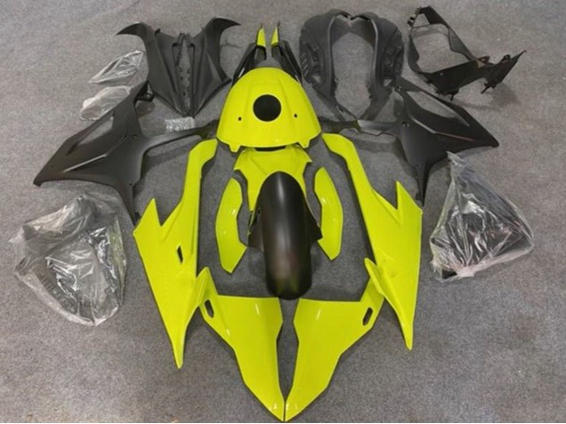 2019-2022 BMW S1000RR Motorcycle Fairings - Neon Yellow Matte Black Canada