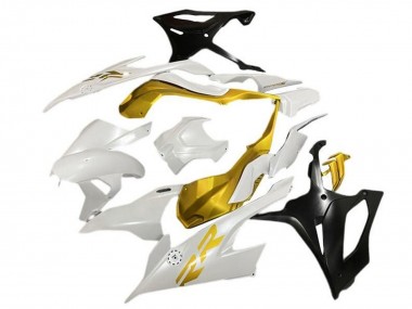 Online 2019-2022 BMW S1000RR Motorcycle Fairings - White Gold Matte Black Canada