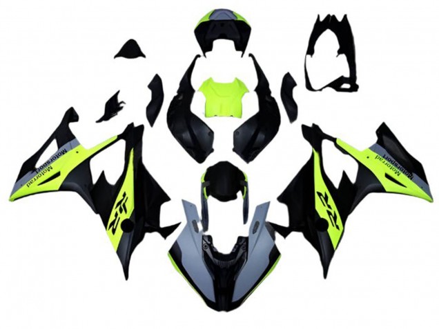 2019-2022 BMW S1000RR Motorcycle Fairings - Matte Black Grey Neon Yellow Canada