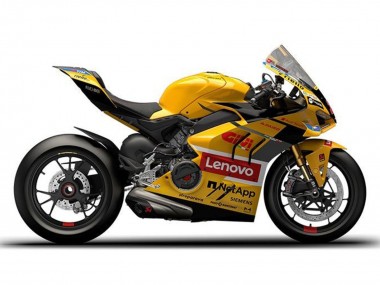 Online 2022-2024 Ducati Panigale V4 V4S Motorcycle Fairings - Yellow Red Lenovo Canada