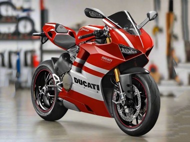 Online 2018-2019 Ducati Panigale V4 V4S Motorcycle Fairings - White Red Stripe Canada