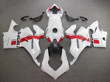 Online 2020-2021 Ducati Panigale V4 V4S Motorcycle Fairings - White Red Stripe Canada