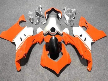 Online 2020-2021 Ducati Panigale V4 V4S Motorcycle Fairings - White Silver Orange Canada