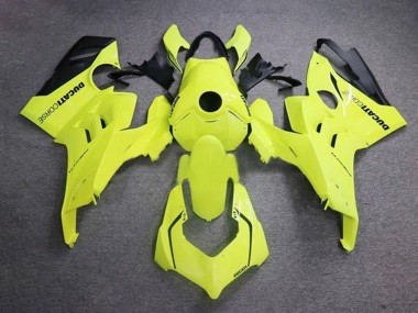 Online 2020-2021 Ducati Panigale V4 V4S Motorcycle Fairings - Neon Yellow Glossy Black Corse Canada