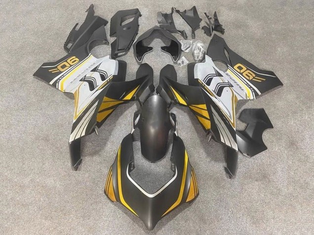 2020-2021 Ducati Panigale V4 V4S Motorcycle Fairings - White Gold Matte Black Canada