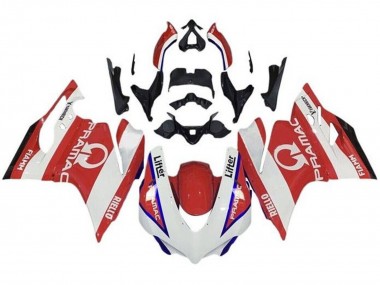 Online 2015-2020 Ducati 959/1299 Motorcycle Fairings - White Red Blue Pramac Canada