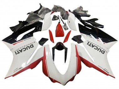Online 2015-2020 Ducati 959 Motorcycle Fairings - White Red Glossy Black Canada
