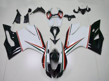 Online 2011-2014 Ducati Panigale 1199 Motorcycle Fairings - White Red Green Glossy Black Canada