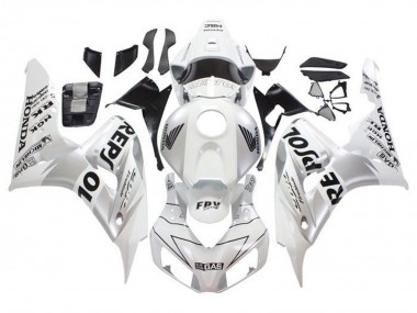 Online 2006-2007 Honda CBR1000RR Motorcycle Fairings - White Silver Black Repsol Canada