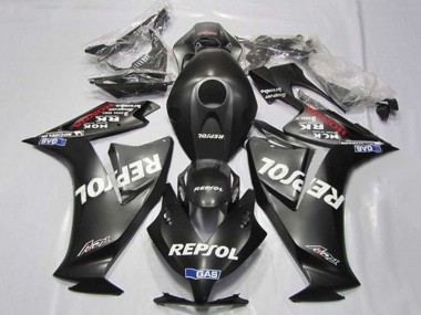 Online 2012-2016 Honda CBR1000RR Motorcycle Fairings - Matte Black White Repsol Canada