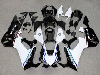 Online 2017-2023 Honda CBR1000RR Motorcycle Fairings - White Blue Glossy Black Stripe Canada