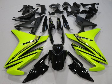 Online 2016-2018 Honda CBR500R Motorcycle Fairings - Neon Yellow Glossy Black Canada