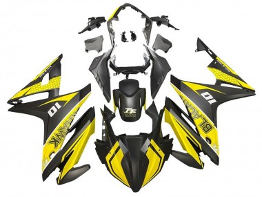 Online 2016-2018 Honda CBR500R Motorcycle Fairings - Yellow Matte Black Canada