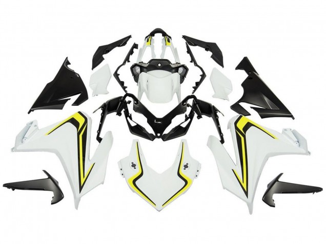 2019-2021 Honda CBR500R Motorcycle Fairings - White Yellow Black Canada