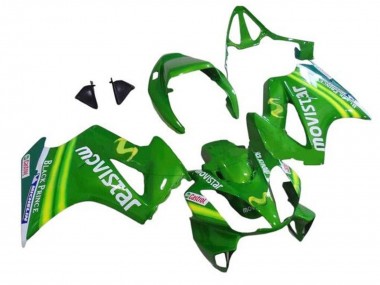 Online 2002-2013 Honda VFR 800 Motorcycle Fairings - Green MoviStar Castrol Canada