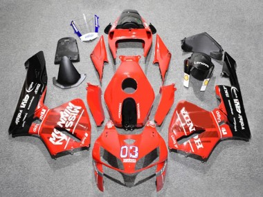 Online 2005-2006 Honda CBR600RR Motorcycle Fairings - Red Black White 03 Canada