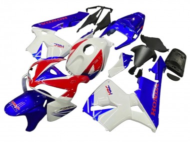 Online 2005-2006 Honda CBR600RR Motorcycle Fairings - White Red Blue HRC Canada