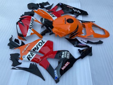 Online 2013-2023 Honda CBR600RR Motorcycle Fairing - Orange White Red Glossy Black Repsol Canada