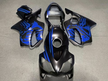 Online 2001-2003 Honda CBR600 F4i Motorcycle Fairings - Blue Matte Black Skull Canada