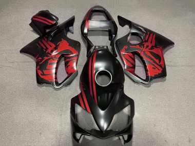 Online 2001-2003 Honda CBR600 F4i Motorcycle Fairings - Red Matte Black Skull Canada