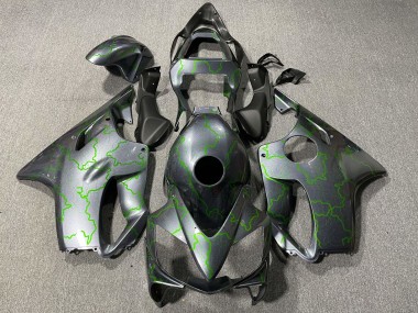 Online 2001-2003 Honda CBR600 F4i Motorcycle Fairings - Silver Green Lightning Canada