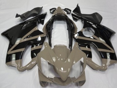 Online 2004-2007 Honda CBR600 F4i Motorcycle Fairings - Taupe Brown Glossy Black Canada