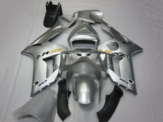 2003-2004 Kawasaki ZX6R Motorcycle Fairing - Silver Canada