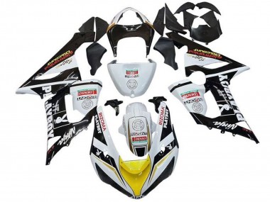 Online 2005-2006 Kawasaki ZX6R Motorcycle Fairings - White Black Yellow Red Rizoma Playboy Canada