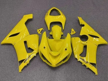 Online 2005-2006 Kawasaki ZX6R Motorcycle Fairings - Yellow Canada