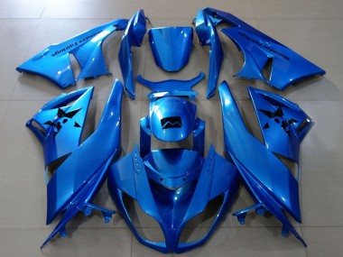 Online 2007-2008 Kawasaki ZX6R Motorcycle Fairings - Metallic Blue Canada