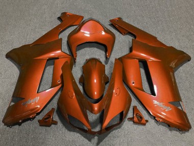 Online 2007-2008 Kawasaki ZX6R Motorcycle Fairings - Orange Canada