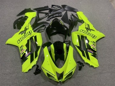Online 2007-2008 Kawasaki ZX6R Motorcycle Fairings - Neon Yellow Black Icon Canada
