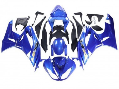 Online 2009-2012 Kawasaki ZX6R Motorcycle Fairings - Blue Black Gold Canada