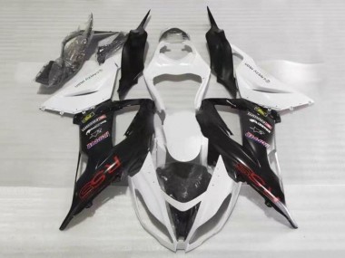 Online 2013-2018 Kawasaki ZX6R Motorcycle Fairings - White Black Red RSS Canada