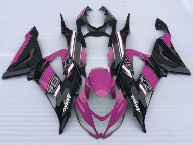 Online 2013-2018 Kawasaki ZX6R Motorcycle Fairings - Pink Black White Canada