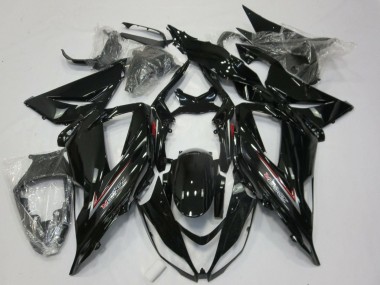 Online 2013-2018 Kawasaki ZX6R Motorcycle Fairings - Glossy Black Silver Red Canada