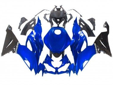 Online 2019-2022 Kawasaki ZX6R Motorcycle Fairings - Blue Glossy Black Canada