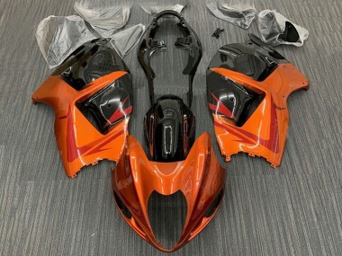 Online 1996-2007 Suzuki GSXR 1300 Hayabusa Motorcycle Fairings - Orange Black Red Canada