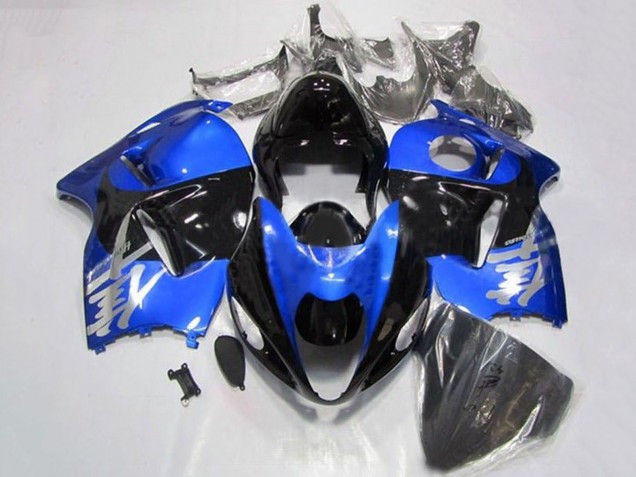 1996-2007 Suzuki GSXR 1300 Hayabusa Motorcycle Fairings - Blue Chrome Black Canada