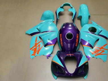 Online 1996-2007 Suzuki GSXR 1300 Hayabusa Motorcycle Fairings - Matte Purple Orange Blue Canada