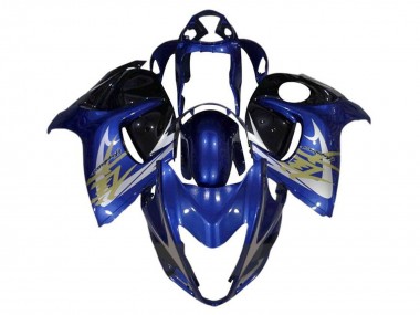 Online 2008-2020 Blue White Gold Suzuki GSXR 1300 Hayabusa Motorcycle Fairings Canada