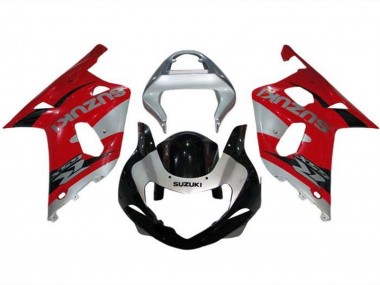 Online 2000-2002 Suzuki GSXR1000 Motorcycle Fairings - Silver Red Black Canada
