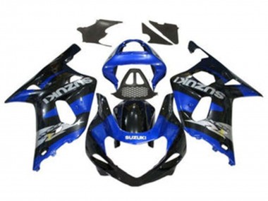 Online 2000-2002 Suzuki GSXR1000 Motorcycle Fairings - Blue Glossy Black Chrome Canada