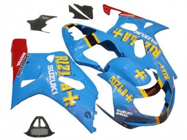 Online 2000-2002 Suzuki GSXR1000 Motorcycle Fairings - Blue Yellow Red Rizla Canada