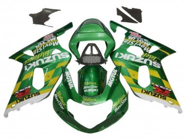 Online 2000-2002 Suzuki GSXR1000 Motorcycle Fairings - Green Yellow White Motul Canada