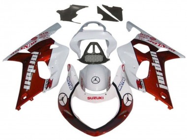 Online 2000-2002 Suzuki GSXR1000 Motorcycle Fairings - White Red Jordan Canada