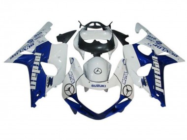 Online 2000-2002 Suzuki GSXR1000 Motorcycle Fairings - White Blue Jordan Dunlop Canada