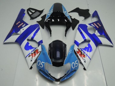 Online 2000-2002 Suzuki GSXR1000 Motorcycle Fairings - Blue White Glossy Black and Light Blue 05 Canada