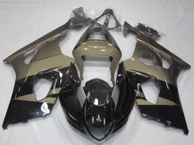 Online 2003-2004 Suzuki GSXR 1000 Motorcycle Fairings - Glossy Black Taupe Brown Canada